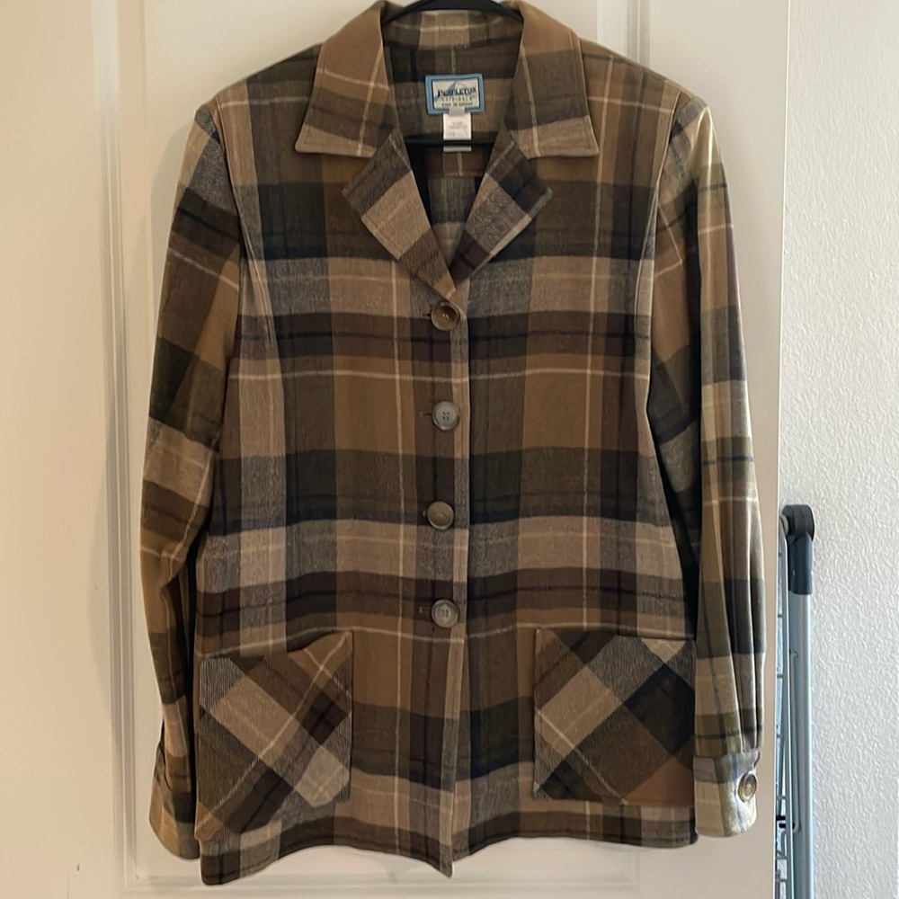 Pendleton Heritage brown plaid wool jacket